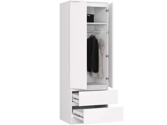 SZAFA STAR S 60 cm 2 DRZWI 2 SZUFLADY PK BIAŁA