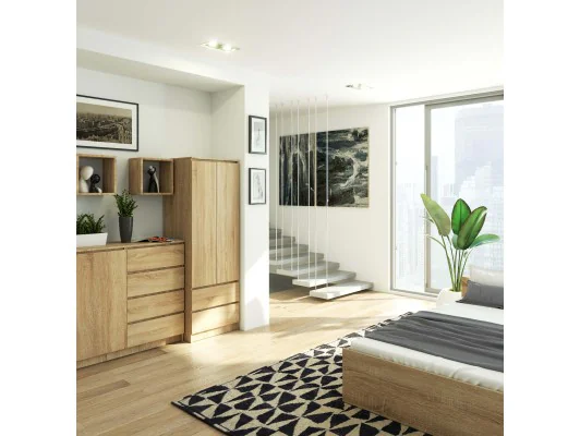 SZAFA STAR S 60 cm 2 DRZWI 2 SZUFLADY PK SONOMA