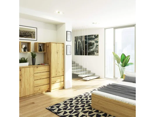 SZAFA STAR S60 2D 2SZ PK DĄB ARTISAN