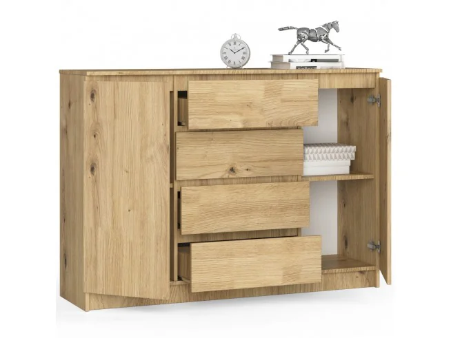 KOMODA K140 2D 4SZ CLP DĄB ARTISAN