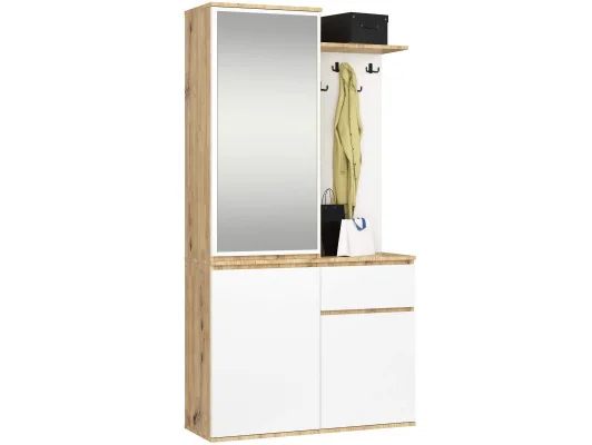 Zobacz ZESTAW NA PRZEDPOKÓJ ENTRO PK DĄB ARTISAN / BIAŁY ZESTAW NA PRZEDPOKÓJ ENTRO PK DĄB ARTISAN / BIAŁY