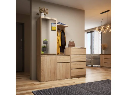 ZESTAW NA PRZEDPOKÓJ ENTRO PK DĄB SONOMA