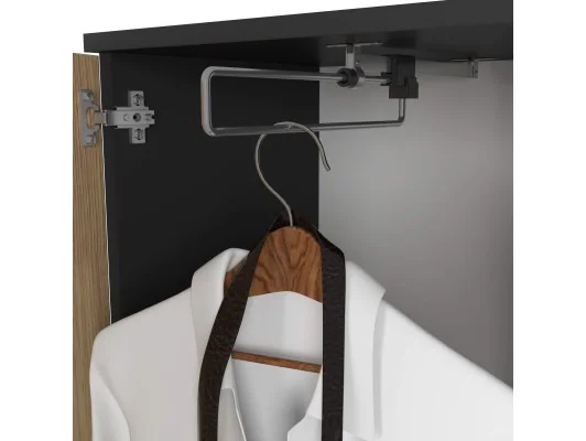 ZESTAW NA PRZEDPOKÓJ ENTRO PK CZARNY / DĄB ARTISAN