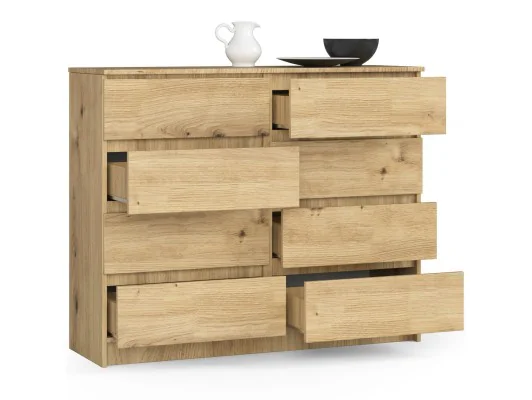 KOMODA K120 8SZ CLP DĄB ARTISAN
