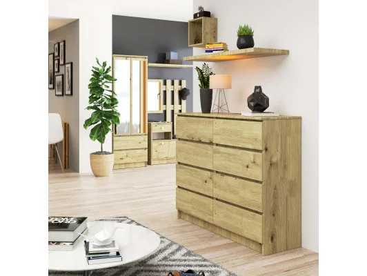 KOMODA K120 8SZ CLP DĄB ARTISAN