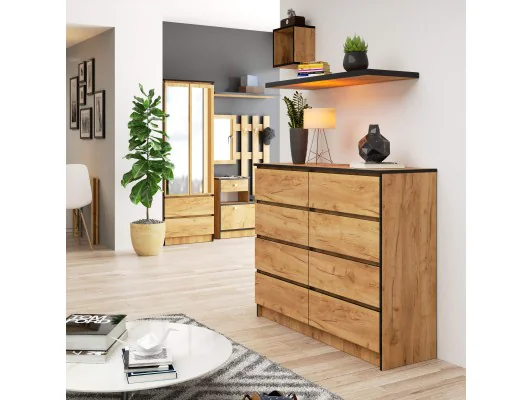 KOMODA K120 8SZ CLP DĄB CRAFT