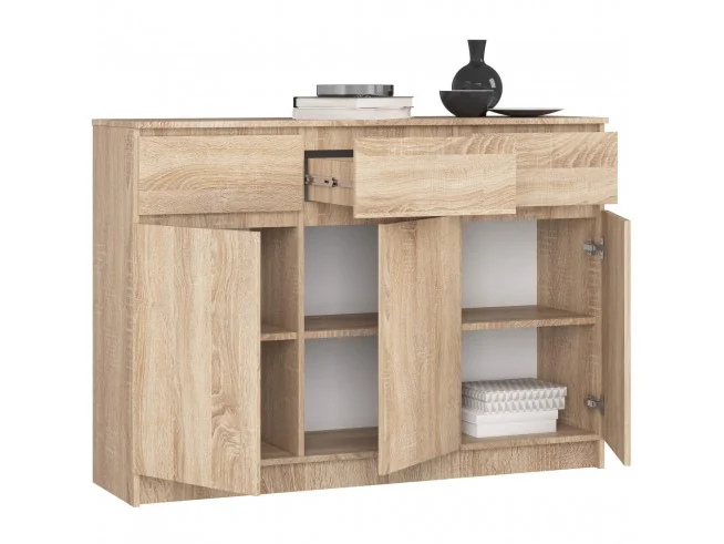 KOMODA K140 3D 3SZ CLP PK DĄB SONOMA