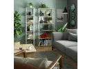 REGAŁ METALOWY LOFT 800 BIAŁY/DĄB ARTISAN