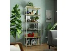 REGAŁ METALOWY LOFT 800 BIAŁY/DĄB ARTISAN
