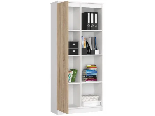 REGAŁ R80 1D 4P CLP BIAŁY / SONOMA