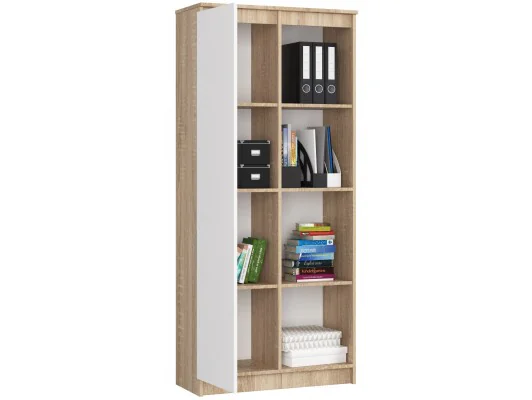 Zobacz REGAŁ R80 1D 4P CLP DĄB SONOMA / BIAŁY REGAŁ R80 1D 4P CLP DĄB SONOMA / BIAŁY