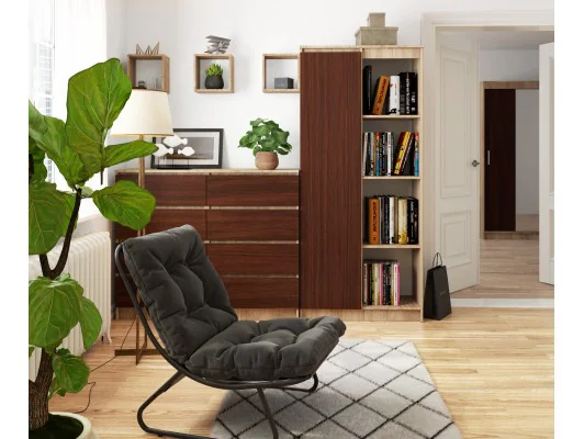 REGAŁ R80 1D 4P CLP DĄB SONOMA / VENGE