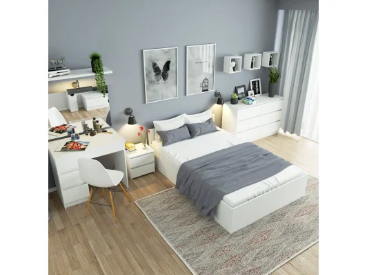 Toaletka z lustrem CLP T-6/SL 900x600 LEWA BIAŁA