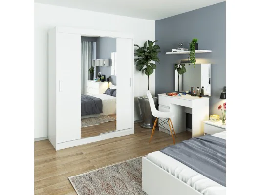 Toaletka z lustrem CLP T-6/SL 900x600 LEWA BIAŁA