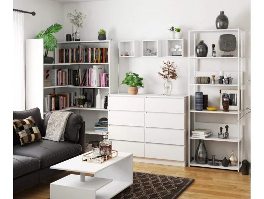 REGAŁ METALOWY LOFT 700 BIAŁY/BIAŁY