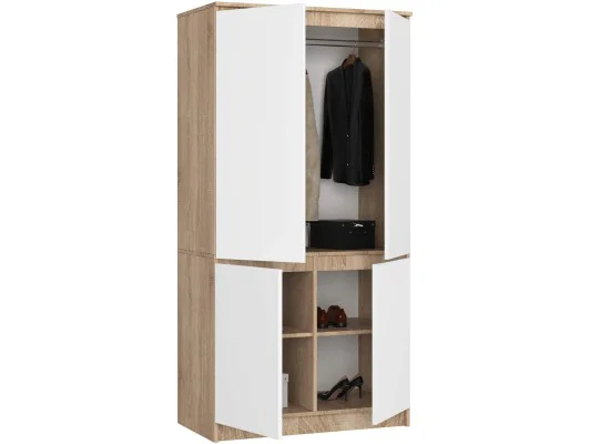 SZAFA S90 4D CLP SONOMA / BIAŁY