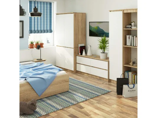 SZAFA S90 4D CLP SONOMA / BIAŁY