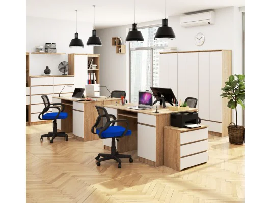 BIURKO CLP A5 2D 2SZ PK SONOMA / BIAŁE