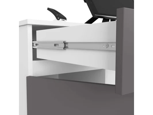 BIURKO CLP A5 2D 2SZ PK BIAŁE / SZARE