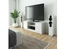 SZAFKA RTV 140 cm 2D 1P BIAŁY AKRYL WYSOKI POŁYSK
