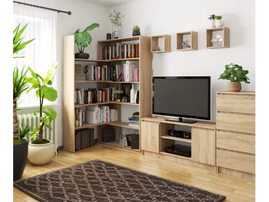 Regał przestawny TWIST - dąb sonoma