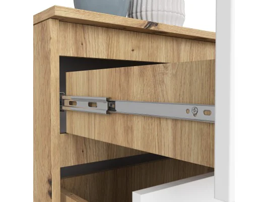 KOMODA K160 4SZ CLP PK DĄB ARTISAN / BIAŁY