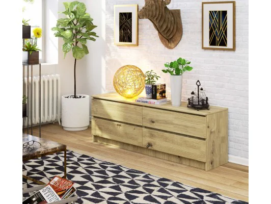 KOMODA K160 4SZ CLP PK DĄB ARTISAN