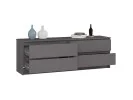 KOMODA K160 4SZ CLP PK GRAFIT SZARY
