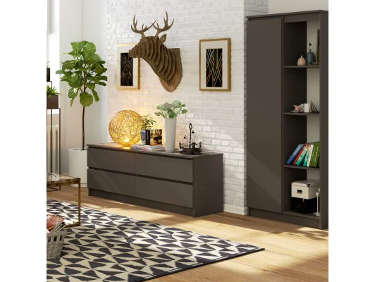 KOMODA K160 4SZ CLP PK GRAFIT SZARY