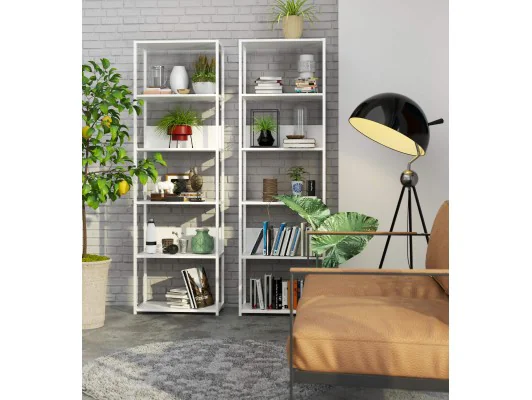 REGAŁ METALOWY LOFT 600 BIAŁY/BIAŁY