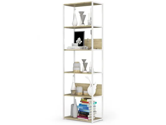 Zobacz REGAŁ METALOWY LOFT 600 BIAŁY/DĄB ARTISAN REGAŁ METALOWY LOFT 600 BIAŁY/DĄB ARTISAN