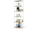 REGAŁ METALOWY LOFT 600 BIAŁY/DĄB ARTISAN