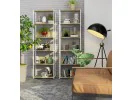 REGAŁ METALOWY LOFT 600 BIAŁY/DĄB ARTISAN