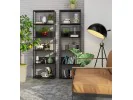 REGAŁ METALOWY LOFT 600 CZARNY/CZARNY