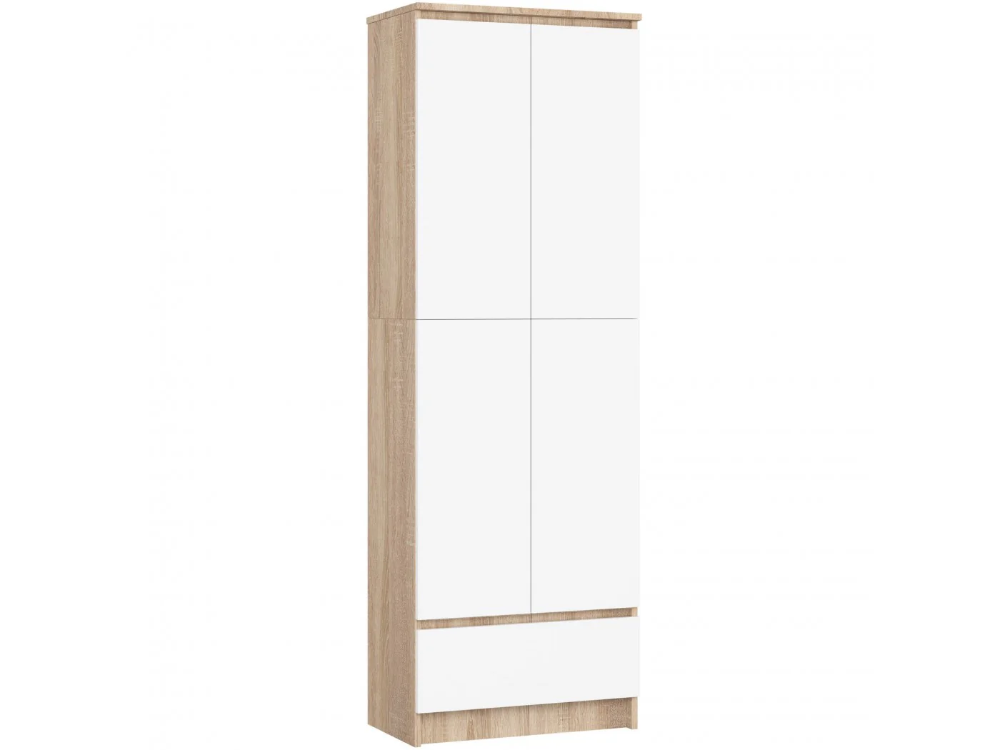 REGAŁ ZAMKNIETY R60 4D 1SZ CLP PK DĄB SONOMA / BIAŁY REGAŁ ZAMKNIETY R60 4D 1SZ CLP PK DĄB SONOMA / BIAŁY