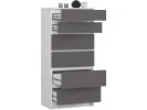 KOMODA K60 6SZ CLP PK BIAŁY / SZARY