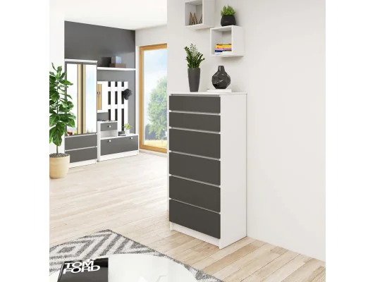 KOMODA K60 6SZ CLP PK BIAŁY / SZARY
