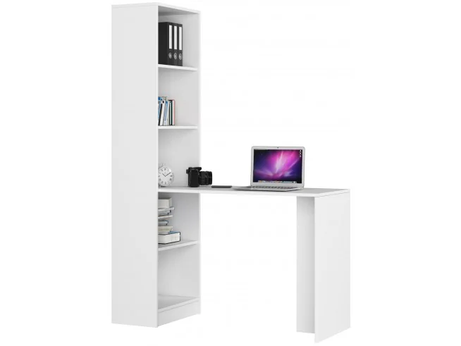 BIURKO Z REGAŁEM SMART CLP BIAŁY