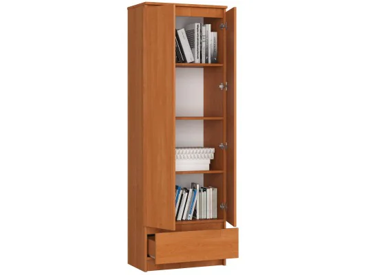 REGAŁ BIUROWY SZAFA R 60 cm CLP 1 SZUFLADA 2 DRZWI PK OLCHA