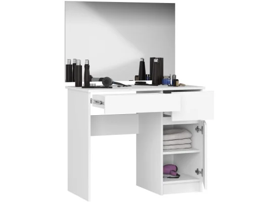 TOALETKA Z LUSTREM CLP P-2/SL 900x600 PRAWA PK BIAŁA