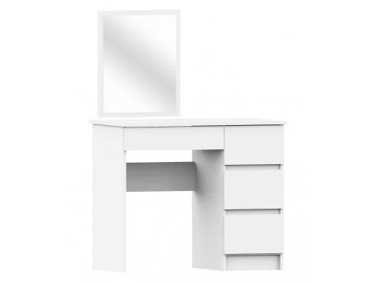 TOALETKA KOSMETYCZNA Z LUSTREM T-6/SL 500x600 PRAWA BIAŁA