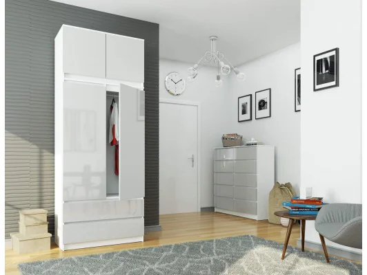 NADSTAWKA DO SZAFY S90 2D 2SZ CLP METALIK POŁYSK