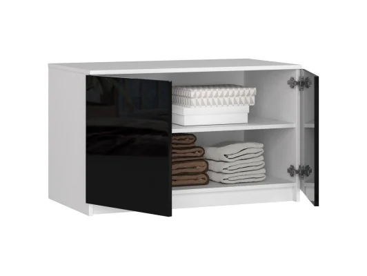 NADSTAWKA DO SZAFY S90 2D 2SZ CLP CZARNY POŁYSK