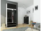 NADSTAWKA DO SZAFY S90 2D 2SZ CLP CZARNY POŁYSK
