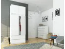 NADSTAWKA DO SZAFY S90 2D 2SZ CLP BIAŁY POŁYSK