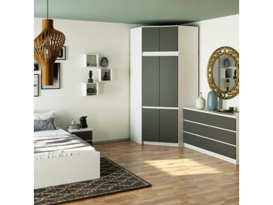 NADSTAWKA DO SZAFY S100 BIAŁA / SZARA