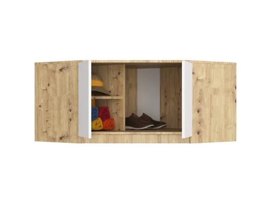 NADSTAWKA DO SZAFY S100 DĄB ARTISAN / BIAŁA