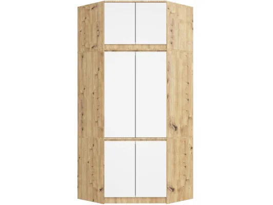 NADSTAWKA DO SZAFY S100 DĄB ARTISAN / BIAŁA