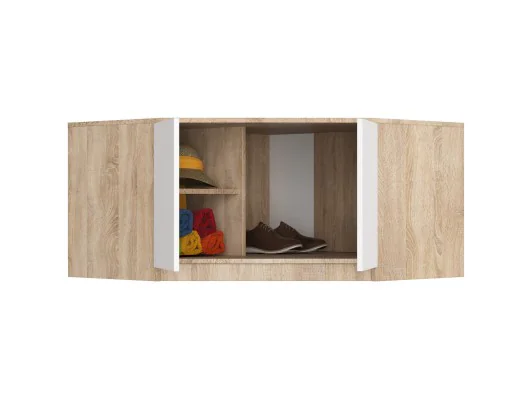 NADSTAWKA DO SZAFY S100 DĄB SONOMA / BIAŁA