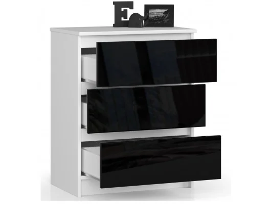 KOMODA K60 3SZ CLP CZARNY POŁYSK